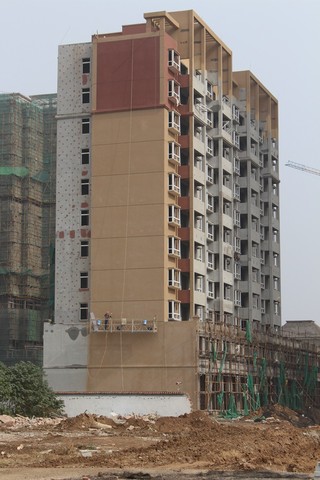 1#外立面施工中 5/7