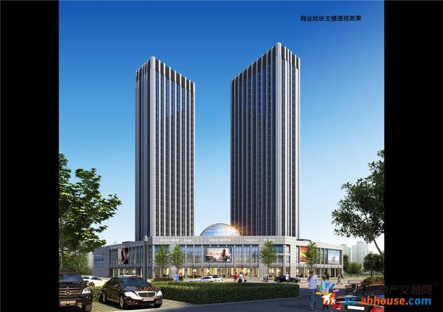 商业地块主楼透视图 4/6