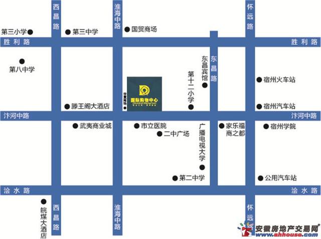 德全广场项目区位图 1/4