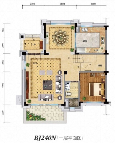 BJ240N一层平面图 12/16