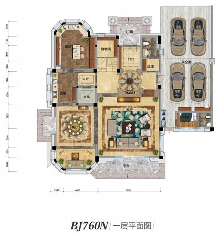 BJ760N一层平面图 6/16