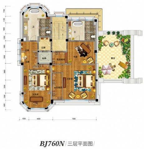 BJ760N三层平面图 4/16