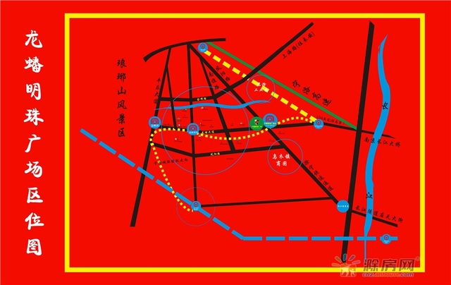 龙蟠明珠广场区位图 1/1