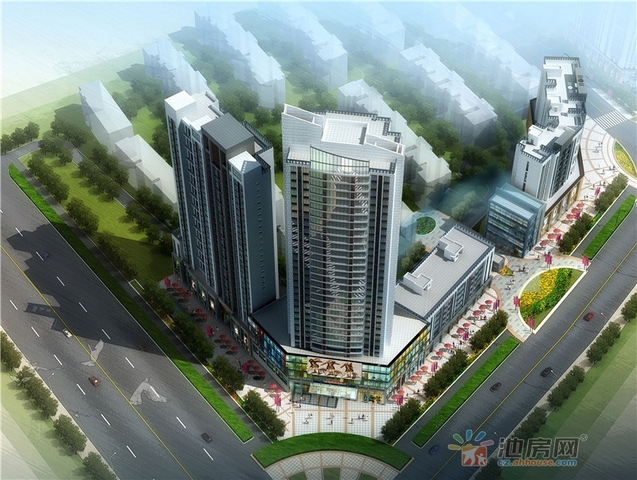 恒泰·领寓整体鸟瞰图 1/5