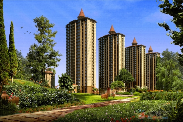 滨湖新城二期效果图 3/4