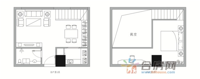 D户型 1/4