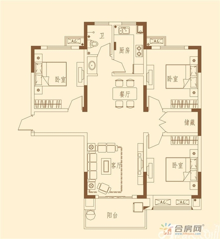 户型图 1/4