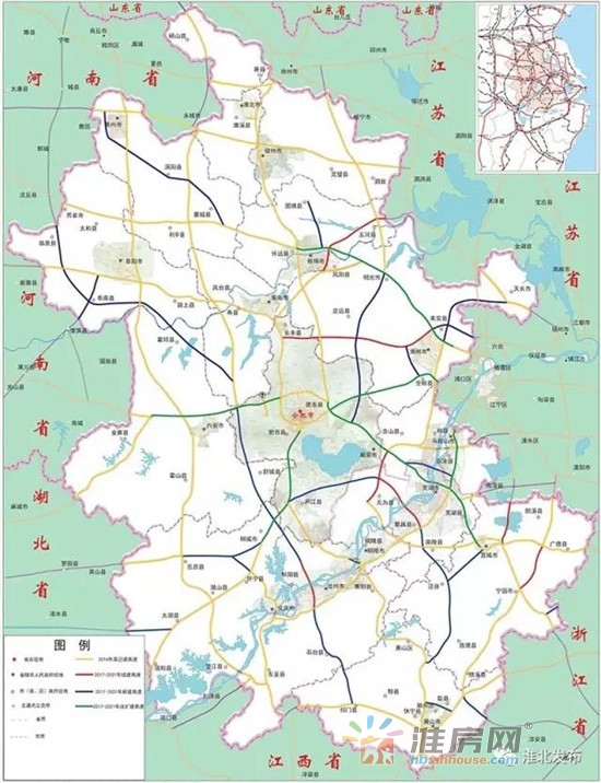 2017—2021年高速公路规划项目分布图