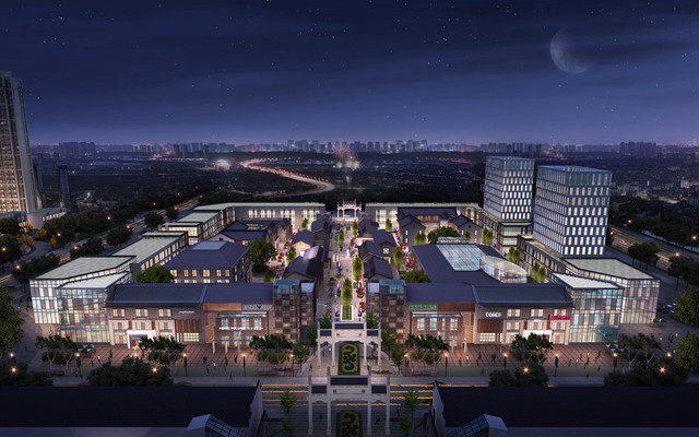 商业半鸟瞰夜景 4/12