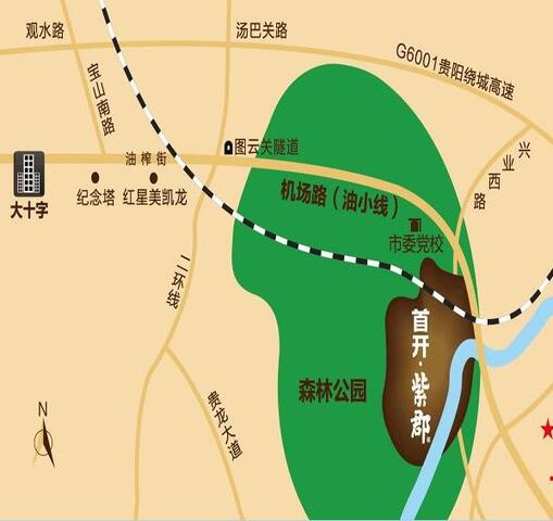 首开紫郡区域图 1/8