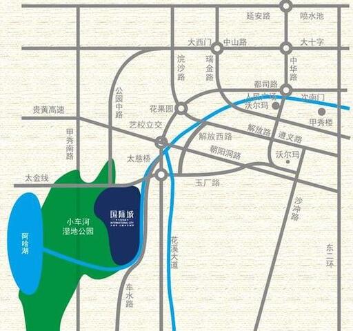 中国铁建国际城区域图 1/5