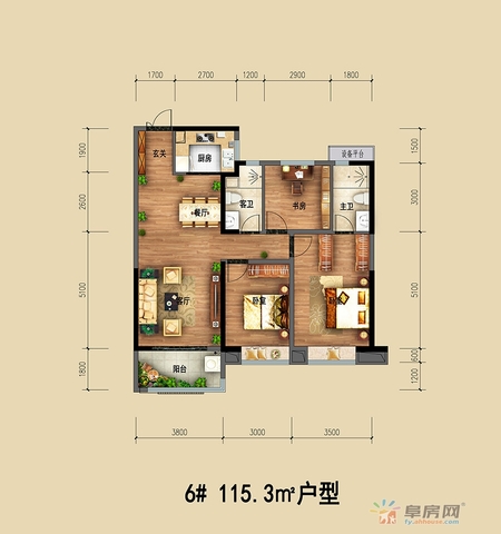 115㎡户型 8/8