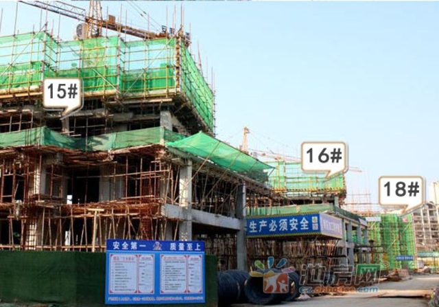 观湖花园施工进度3.25 2/39