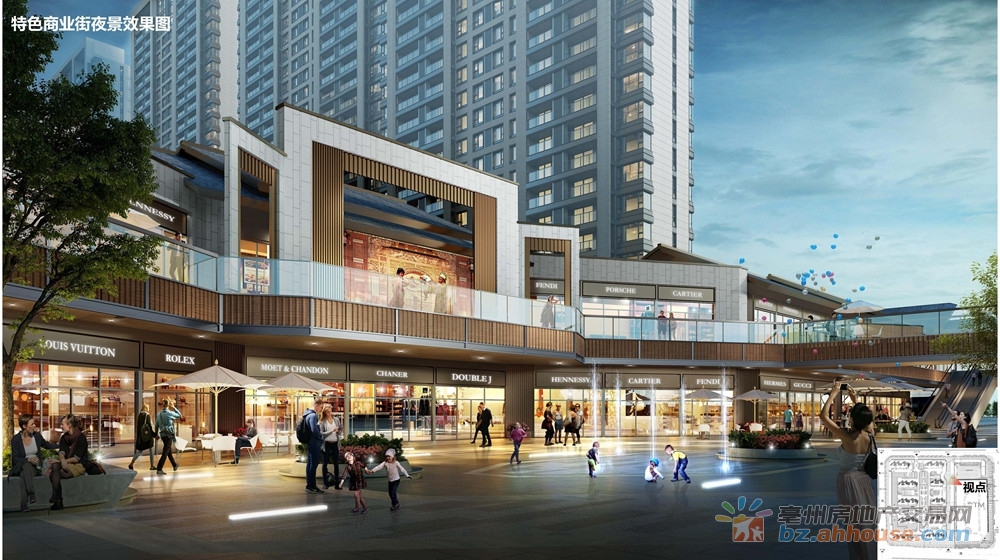 特色商业街夜景效果图 10/16