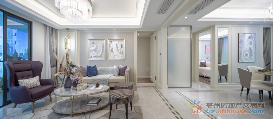 建面115㎡客厅样板间 4/12