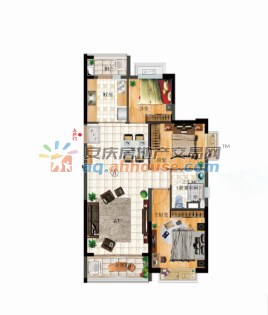 三室两厅一卫109平米L16-A户型 12/20