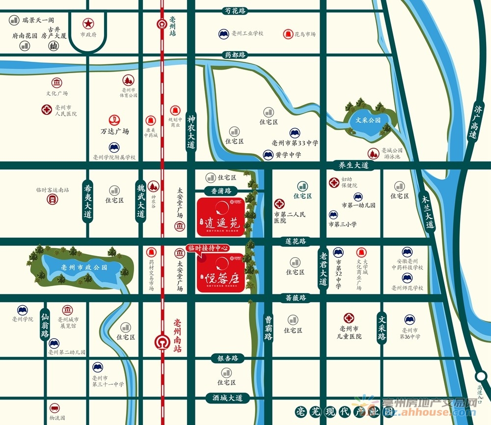 古井悦蓉庄项目区位图 1/1