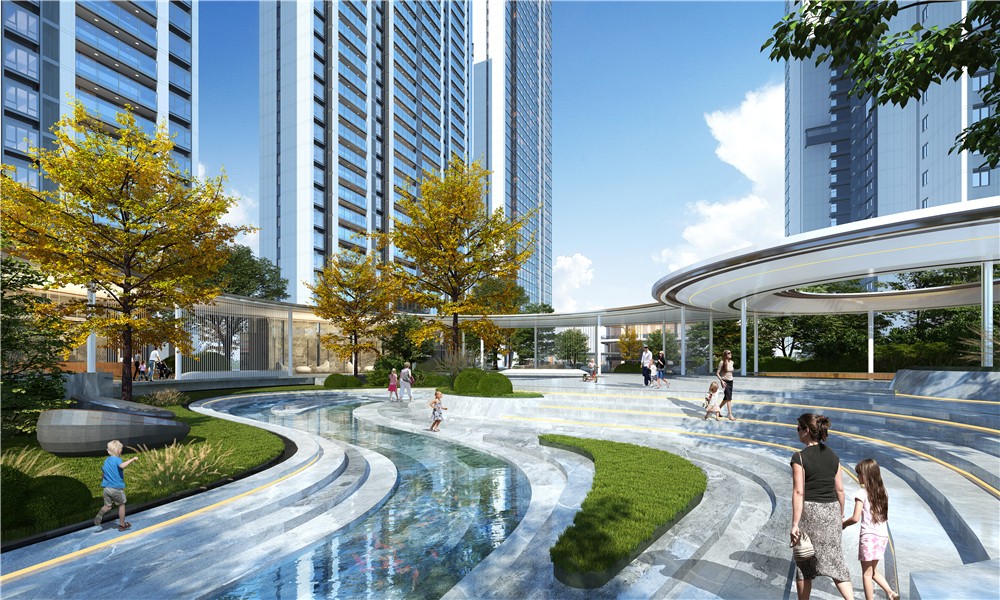 万达天空之城园林景观效果图 11/40