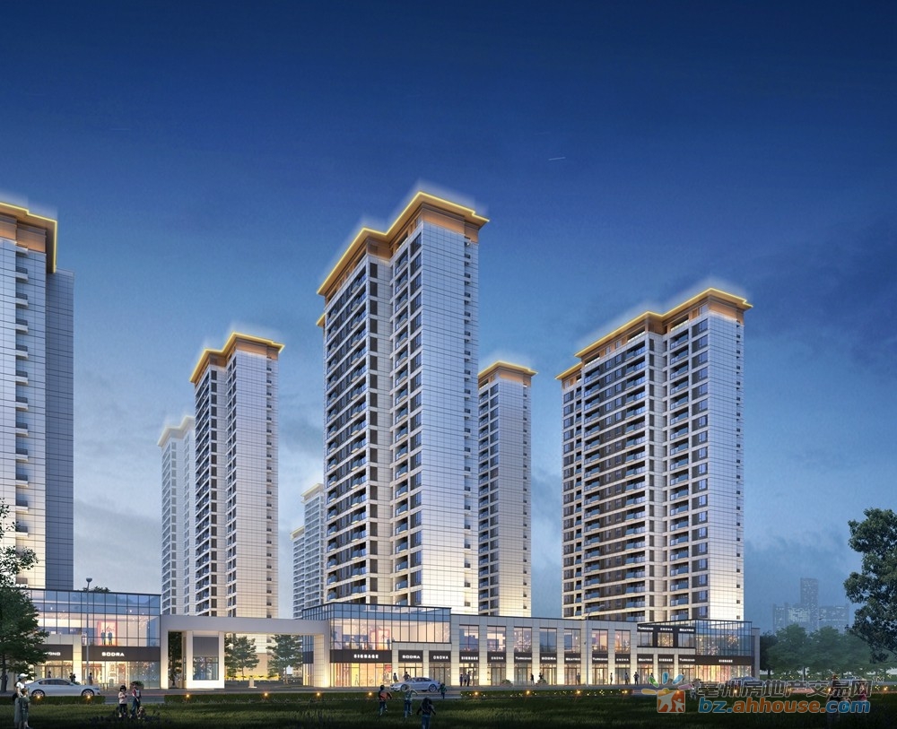 9号地沿街效果图-夜景 7/8