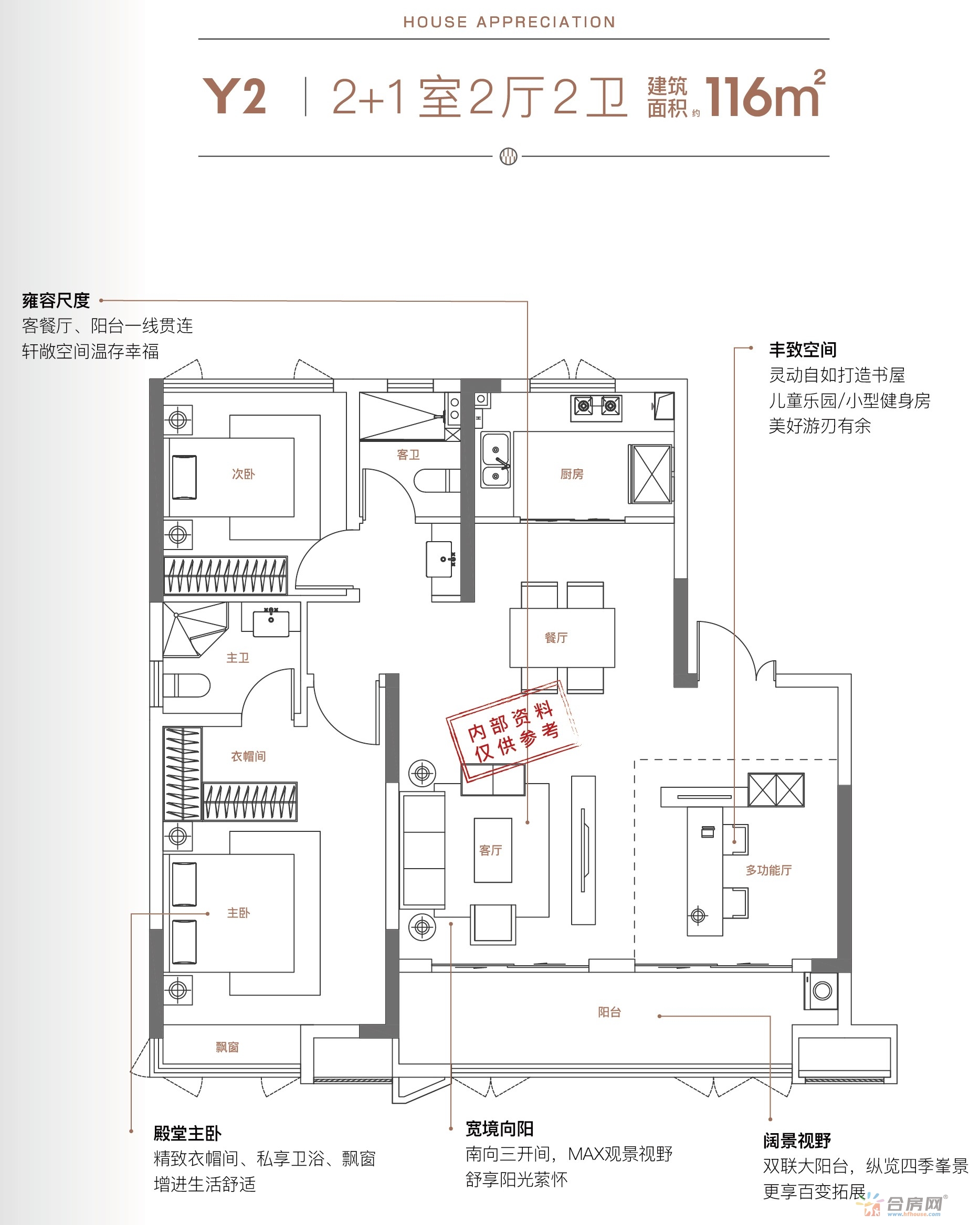 城投书香北苑Y2户型 1/4